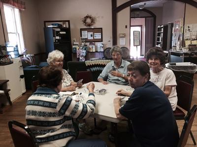Thursday afternoon card players
